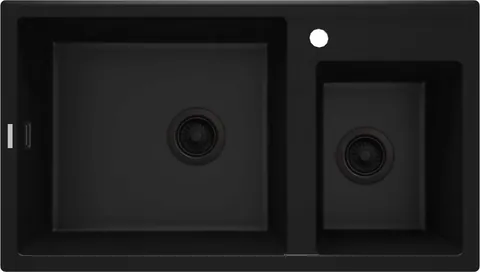 Chiuvetă din granit, 2-cuve, Eridan, ZQE_N20B