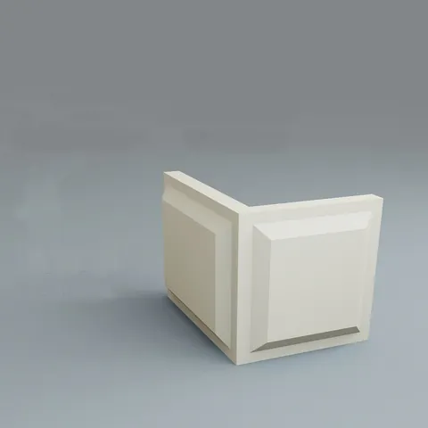 Coltar decorativ de exterior ET05 la 90° - 25x25x25x100x4.5 cm