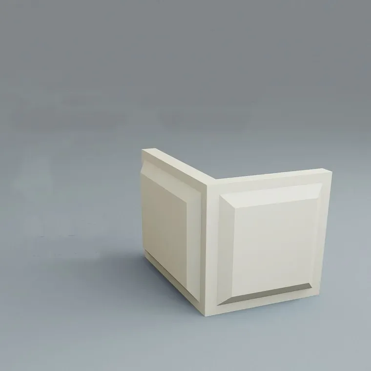 Coltar decorativ de exterior ET05 la 90° - 25x25x25x100x4.5 cm