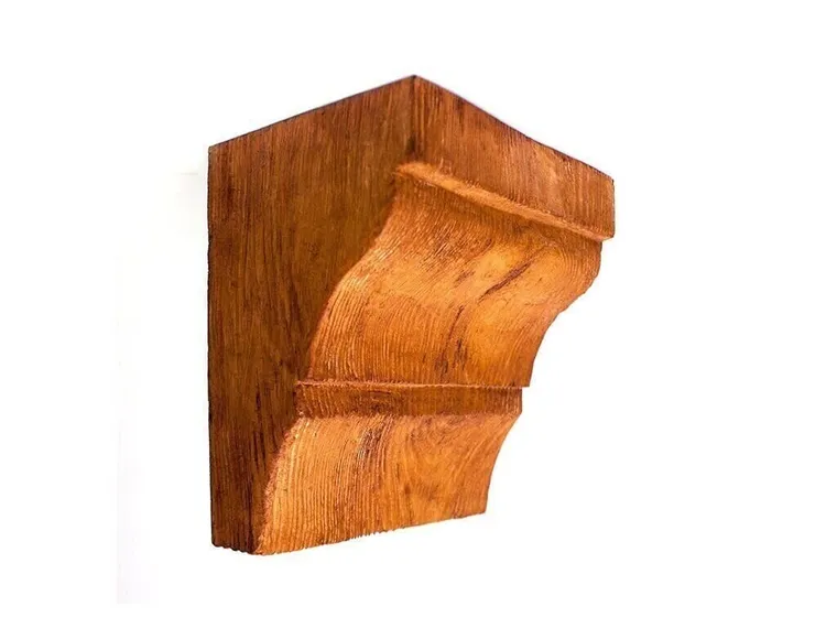 Consola decorativa din poliuretan, maro deschis, modern, ED035L - 19x13x20 cm