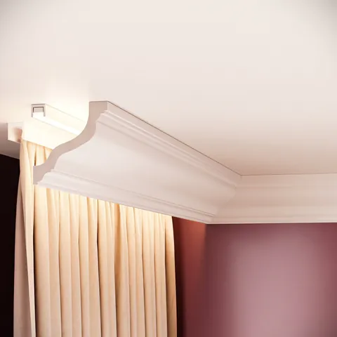 Profil mascare galerie polimer rigid, Manavi, C10-7.8x7.8x200cm