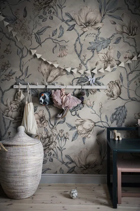 Tapet lavabil Belinda Misty Blue, Sandberg