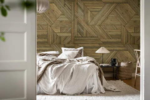 Tapet Wooden Art Bold, Oak, Rebel Walls