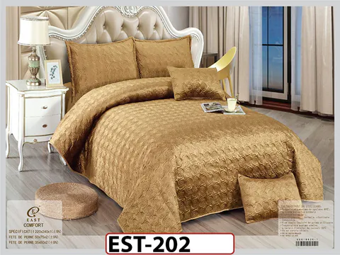 Cuvertura UNI cu 3 piese din Catifea - EST202