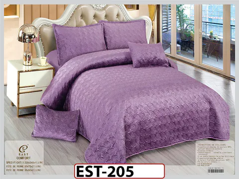 Cuvertura UNI cu 3 piese din Catifea - EST205