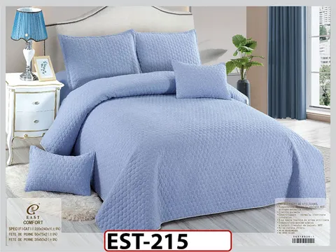 Cuvertura UNI cu 5 piese din BUMBAC 100% - EST215