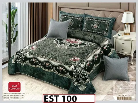 Cuvertura cu 5 piese din Catifea - EST100