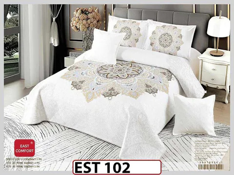 Cuvertura cu 5 piese din Catifea - EST102