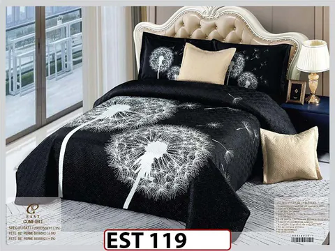 Cuvertura cu 5 piese din Catifea - EST119