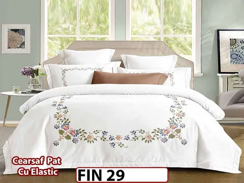 Lenjerie din Finet Elegant 4 piese cu elastic - FIN 29