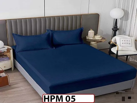 Husa de Pat din Damasc Finetat + 2 Fete de Perne - Saltea 160x200 - HPM 05