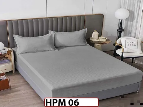 Husa de Pat din Damasc Finetat + 2 Fete de Perne - Saltea 160x200 - HPM 06