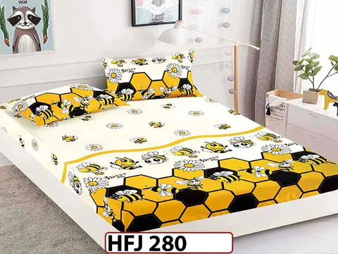 Husa de Pat din Finet + 2 Fete de Perne - Saltea 180x200 - Pat 2 Persoane - HFJ280