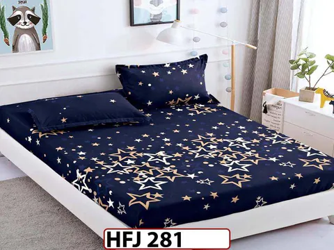 Husa de Pat din Finet + 2 Fete de Perne - Saltea 180x200 - Pat 2 Persoane - HFJ281