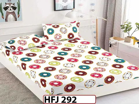 Husa de Pat din Finet + 2 Fete de Perne - Saltea 180x200 - Pat 2 Persoane - HFJ292