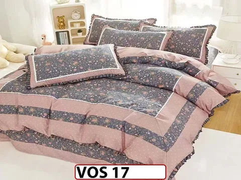 Lenjerie DELUXE din Bumbac Finetat cu volanase - VOS 17