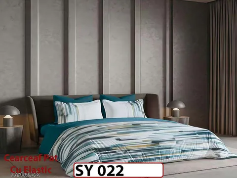 Lenjerie din finet 6 piese Imprimata Digital cu elastic - SY 022