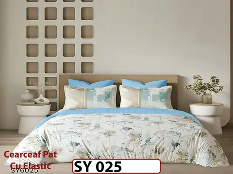 Lenjerie din finet 6 piese Imprimata Digital cu elastic - SY 025