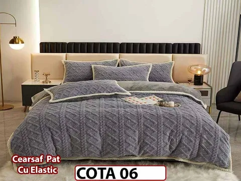 Lenjerie cocolino cu blanita , Tip Tricotaj , 4 piese cu Elastic- COTA 06