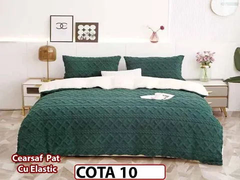 Lenjerie cocolino cu blanita , Tip Tricotaj , 4 piese cu Elastic- COTA 10