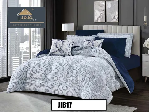 Lenjerie cu Pilota din Blanita artificiala de Iepure si cearceaf elastic din 6 piese - JIB17