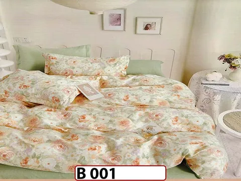 Lenjerie din bumbac 100% 4 piese CasaNewConcept - B 001