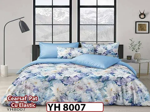 Lenjerie din Bumbac Satinat 4 Piese - YH 8007