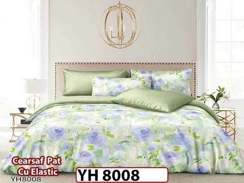 Lenjerie din Bumbac Satinat 4 Piese - YH 8008