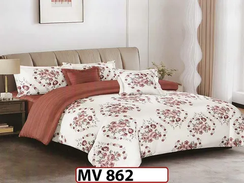 Lenjerie din bumbac Satinat 4 piese Casa New Concept - MV862