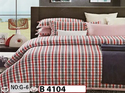 Lenjerie din bumbac 100% 4 piese CasaNewConcept - B 4104