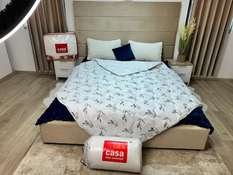 Pilota Lavanda din puf Siliconat 140x210 cm - 2 persoane LAV02