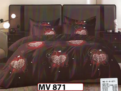 Lenjerie din bumbac Satinat 4 piese Casa New Concept - MV 871