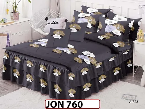 Lenjerie din finet 6 piese cu Volanase - JON 760