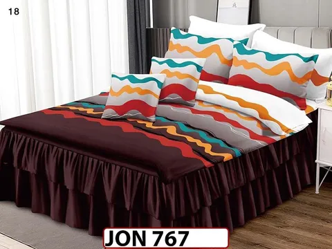 Lenjerie din finet 6 piese cu Volanase - JON 767