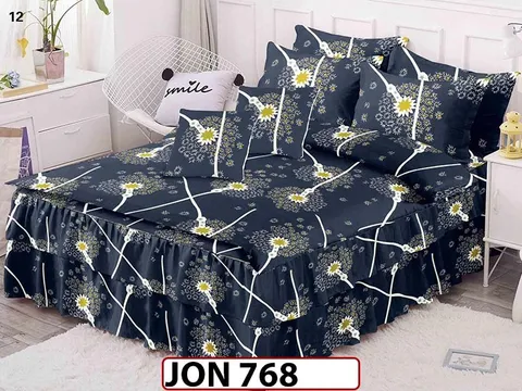 Lenjerie din finet 6 piese cu Volanase - JON 768