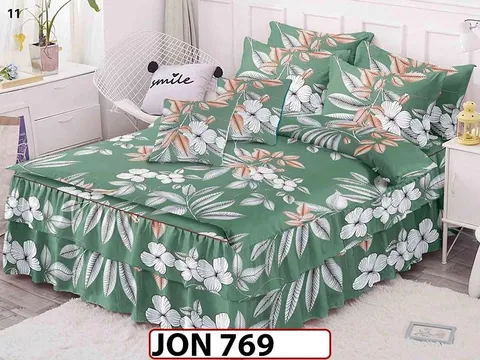 Lenjerie din finet 6 piese cu Volanase - JON 769