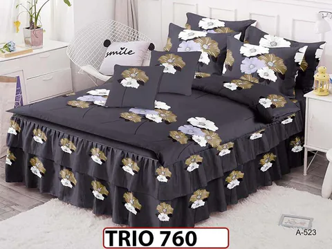 Lenjerie din finet 6 Piese Cu Volanase - TRIO 760