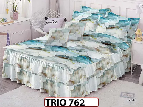 Lenjerie din finet 6 Piese Cu Volanase - TRIO 762