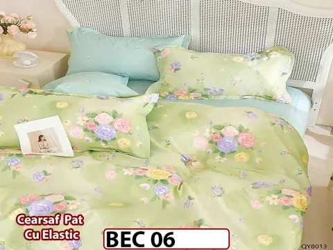 Lenjerie din bumbac 100% 4 Piese cu Elastic - BEC 06