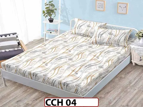 Husa de Pat din Finet + 2 Fete de Perne - Saltea 160x200 - Pat 2 Persoane - CCH 04