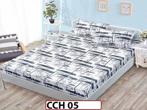 Husa de Pat din Finet + 2 Fete de Perne - Saltea 160x200 - Pat 2 Persoane - CCH 05