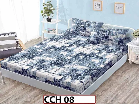 Husa de Pat din Finet + 2 Fete de Perne - Saltea 160x200 - Pat 2 Persoane - CCH 08