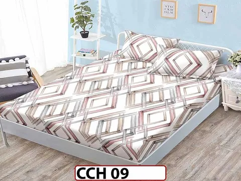 Husa de Pat din Finet + 2 Fete de Perne - Saltea 160x200 - Pat 2 Persoane - CCH 09