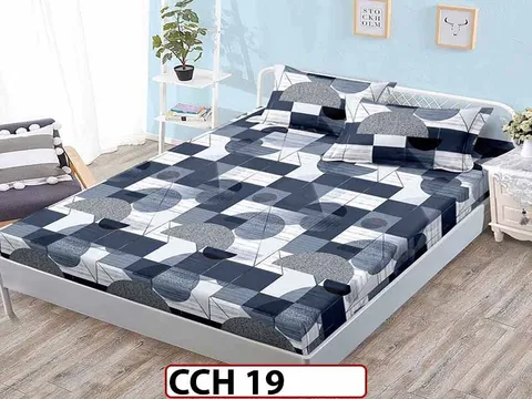 Husa de Pat din Finet + 2 Fete de Perne - Saltea 160x200 - Pat 2 Persoane - CCH 19