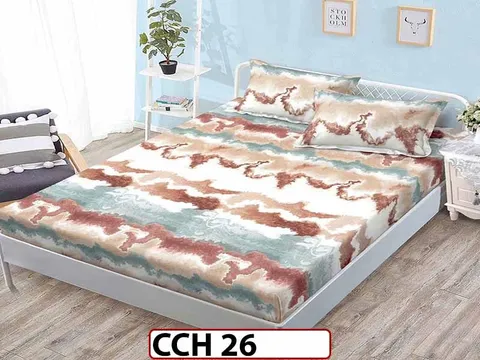 Husa de Pat din Finet + 2 Fete de Perne - Saltea 160x200 - Pat 2 Persoane - CCH 26