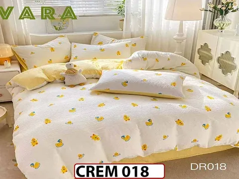 Lenjerie Creponata 1 Persoana cu 4 Piese - CREM 018