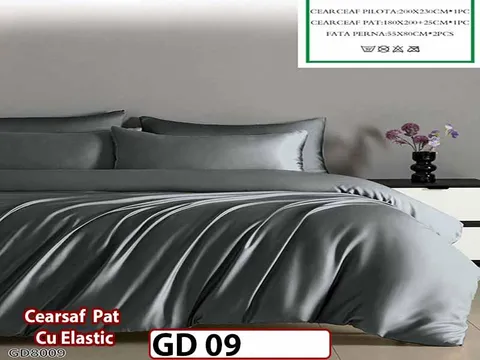 Lenjerie din Bumbac Satinat 4 Piese - GD 09