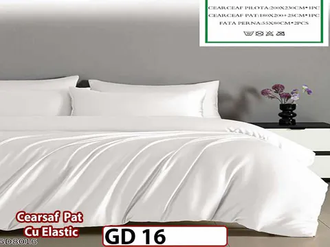 Lenjerie din Bumbac Satinat 4 Piese - GD 16