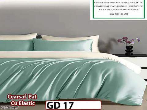 Lenjerie din Bumbac Satinat 4 Piese - GD 17