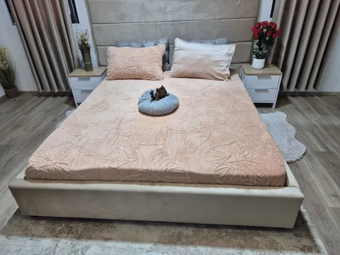 Husa de Pat + 2 Fete de Perne - Cocolino- Pat 2 Persoane - HOV14